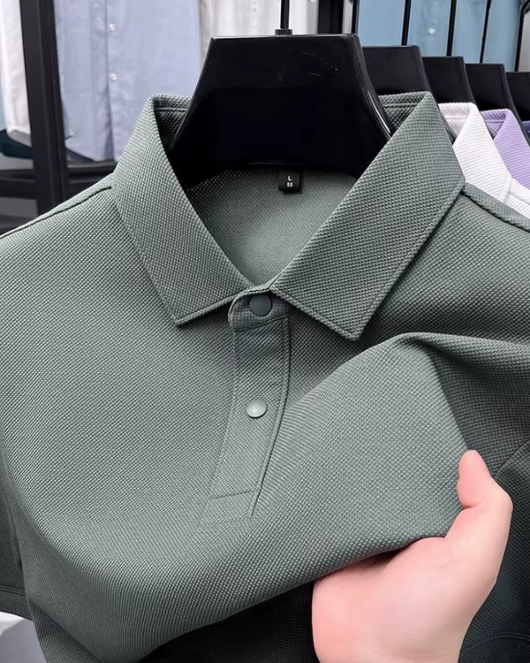 Polo de Algodão de Alta Qualidade (Premium Feel)