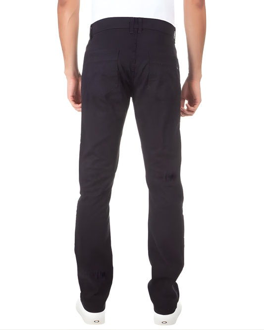 Calça de Sarja Preta (5-pocket style)