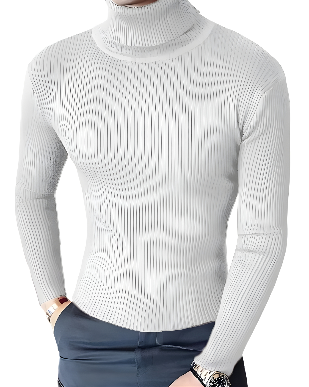 Suéter Gola Alta Fino (Slim Fit)