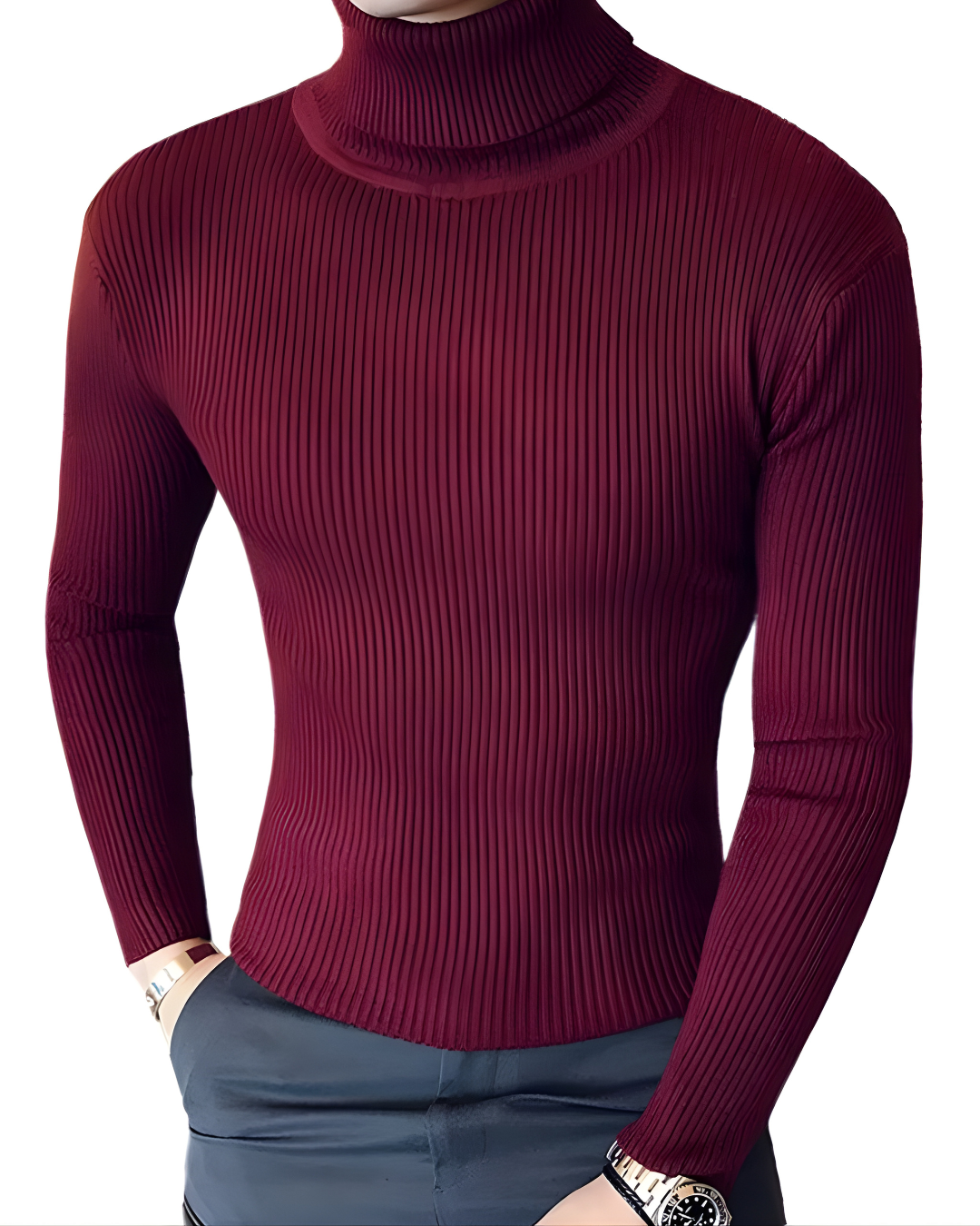 Suéter Gola Alta Fino (Slim Fit)