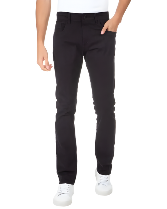 Calça de Sarja Preta (5-pocket style)
