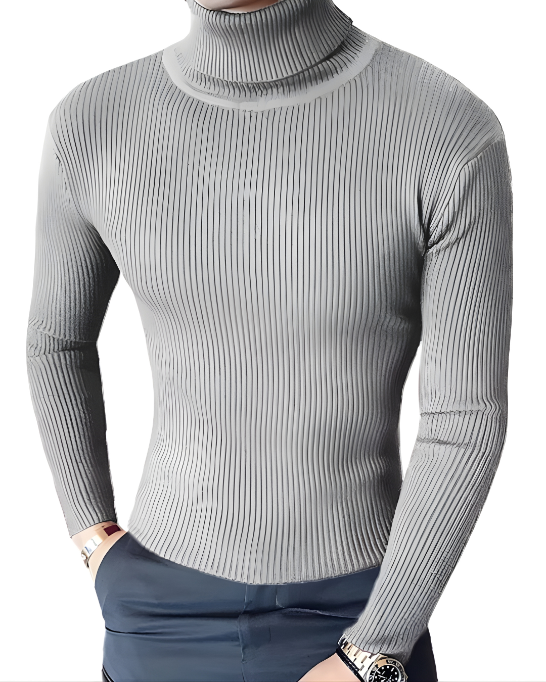 Suéter Gola Alta Fino (Slim Fit)