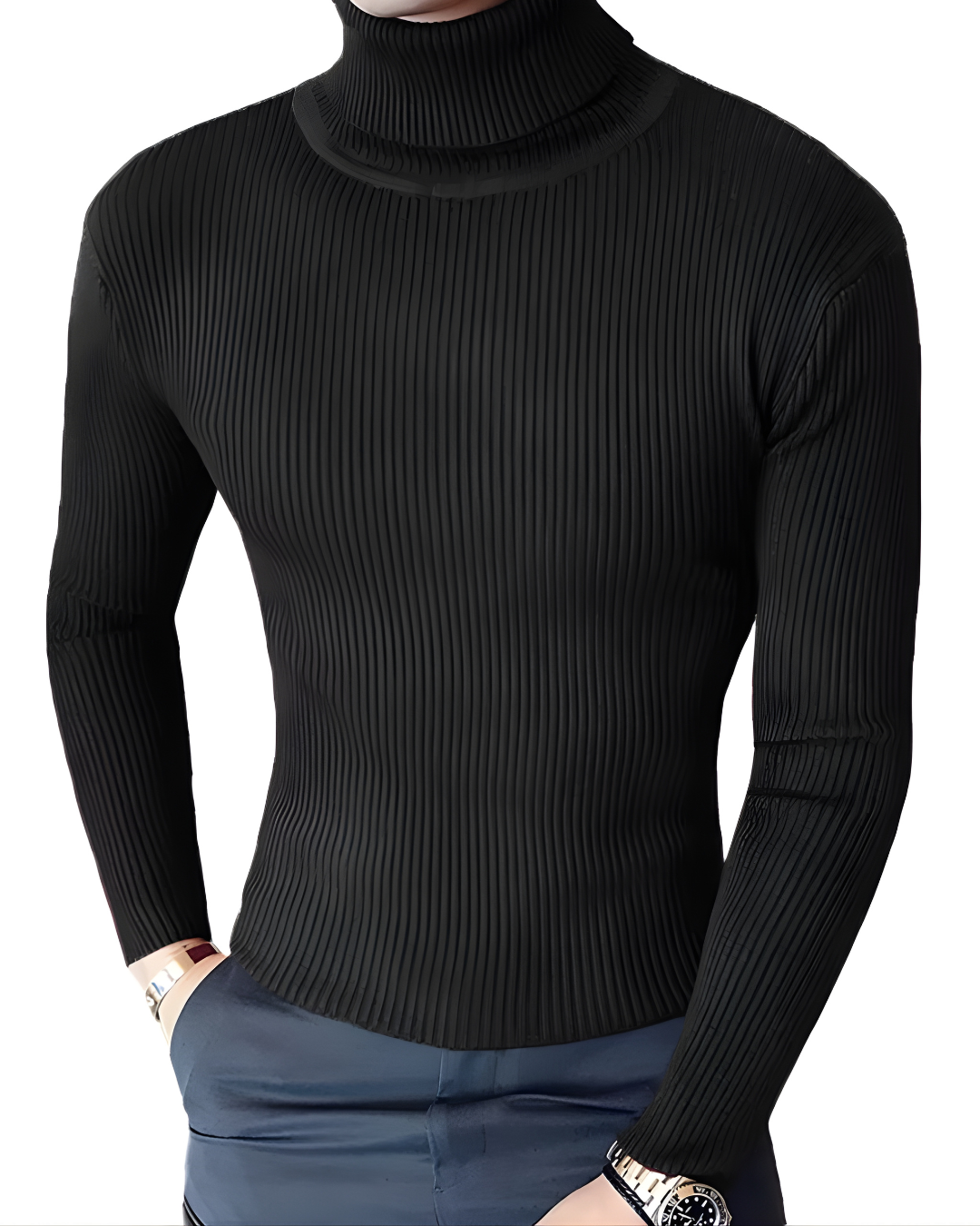 Suéter Gola Alta Fino (Slim Fit)