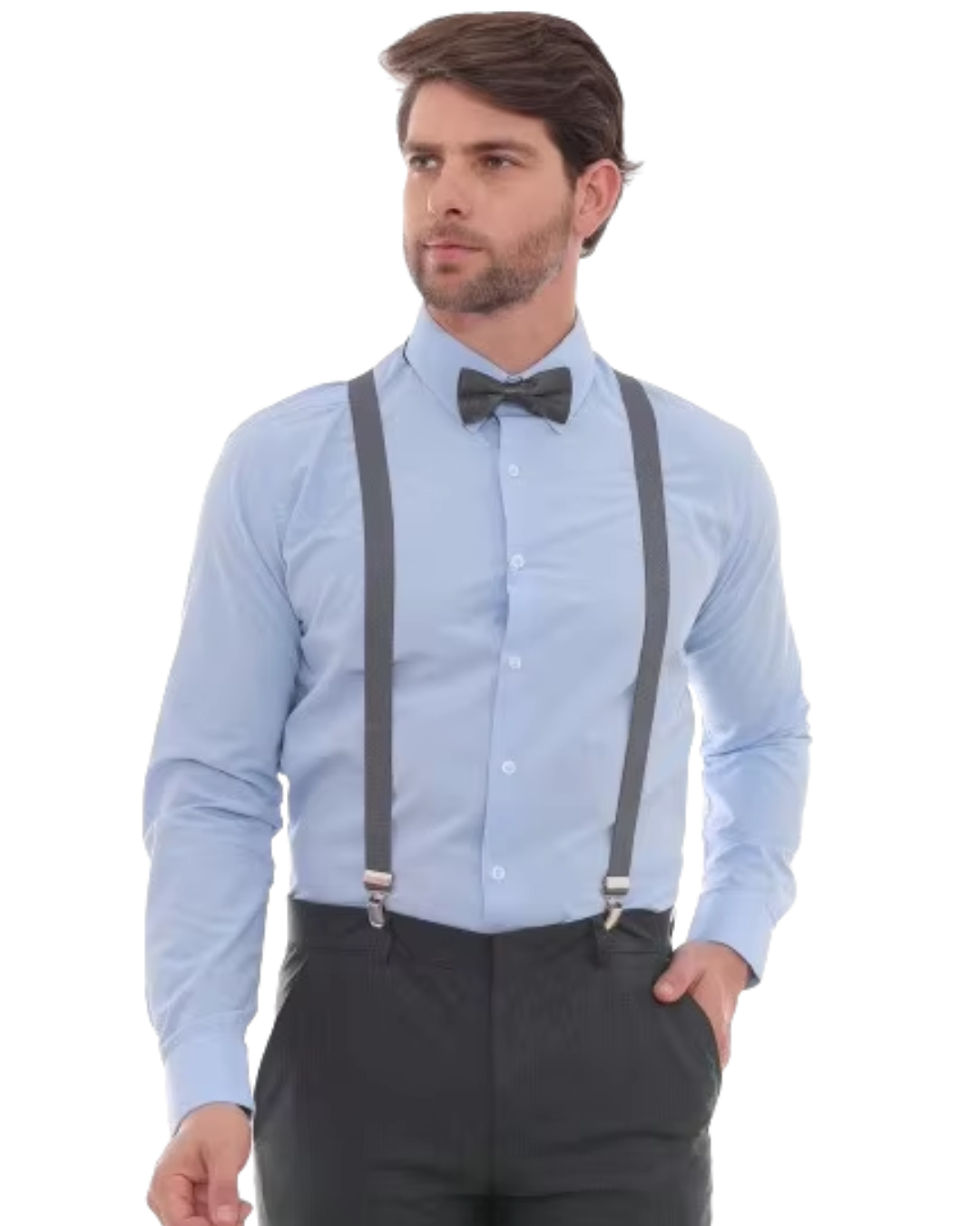 Camiseta social com Microestampa Discreta (Slim Fit)