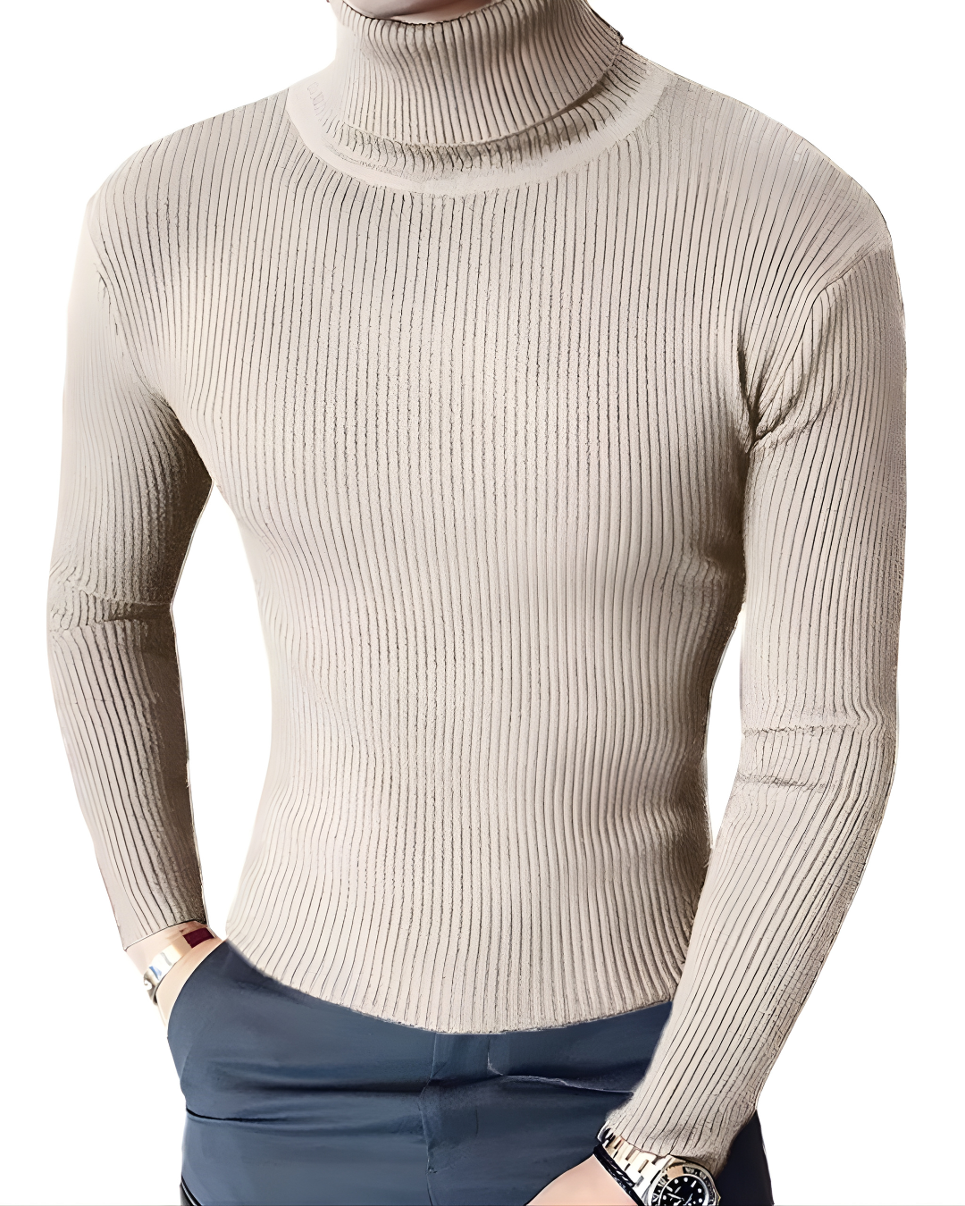 Suéter Gola Alta Fino (Slim Fit)