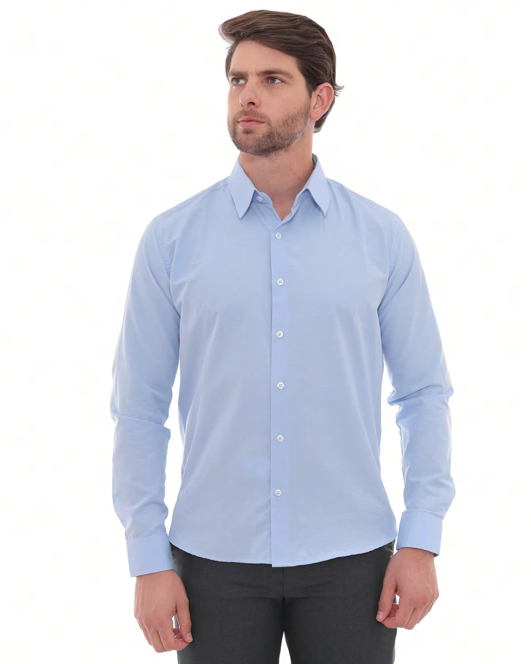 Camiseta social com Microestampa Discreta (Slim Fit)