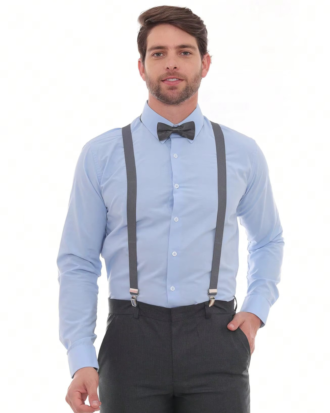 Camiseta social com Microestampa Discreta (Slim Fit)