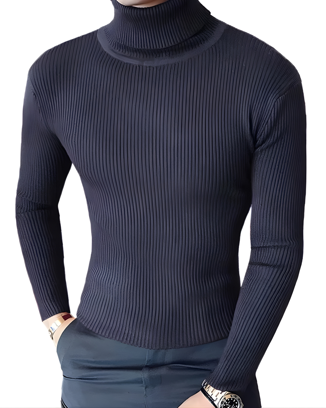 Suéter Gola Alta Fino (Slim Fit)