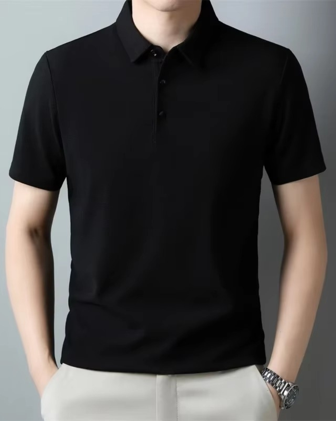 Polo Slim Fit Texturizada (Waffle)