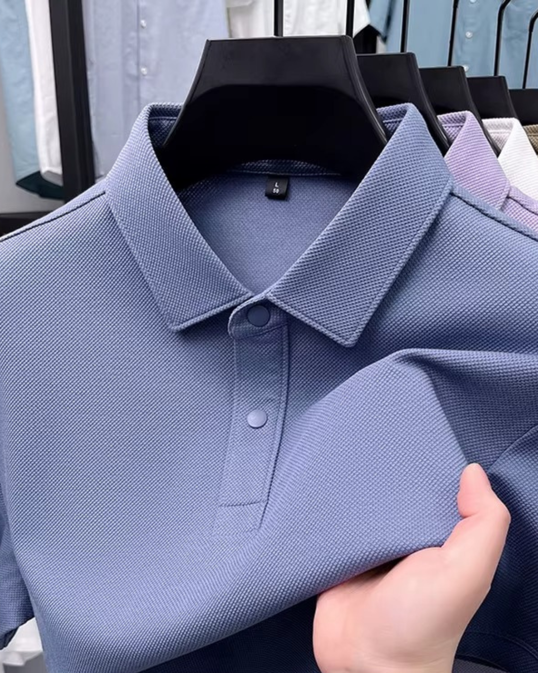 Polo de Algodão de Alta Qualidade (Premium Feel)