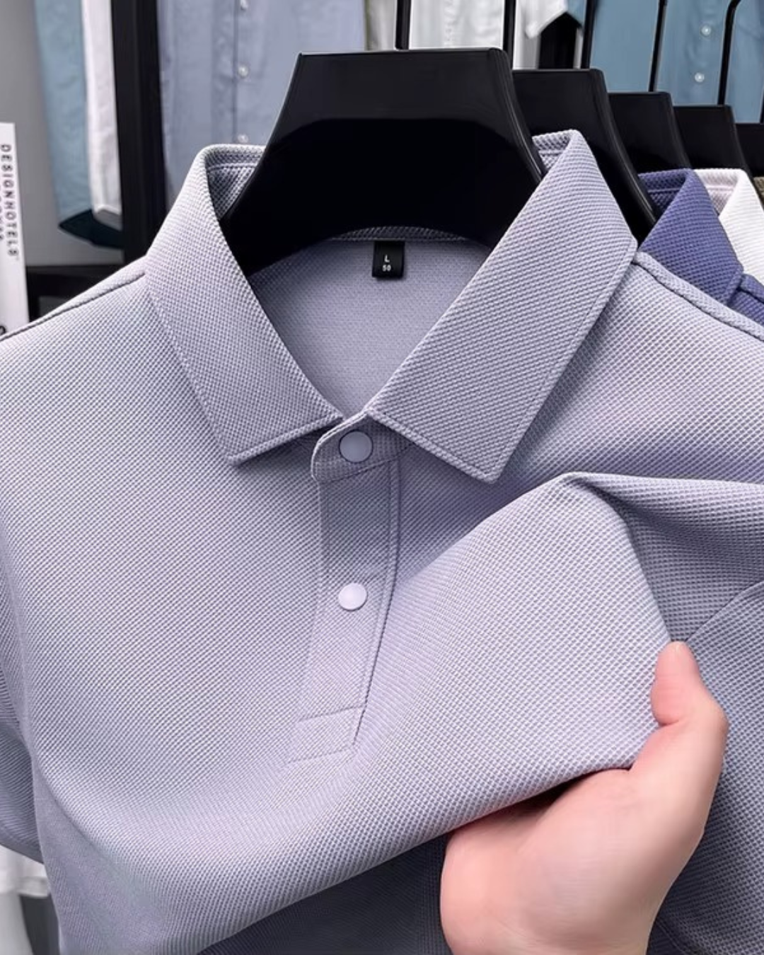 Polo de Algodão de Alta Qualidade (Premium Feel)