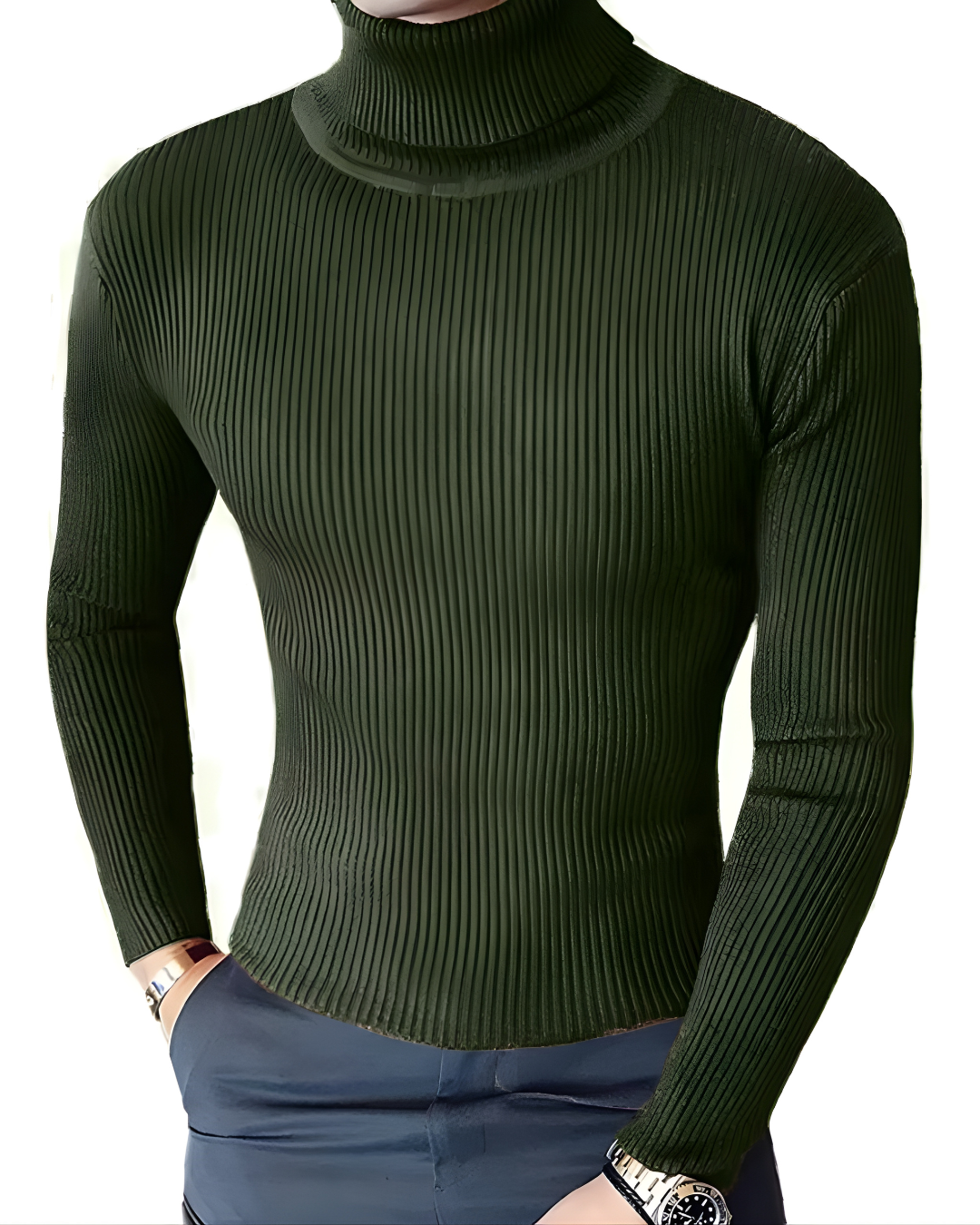 Suéter Gola Alta Fino (Slim Fit)