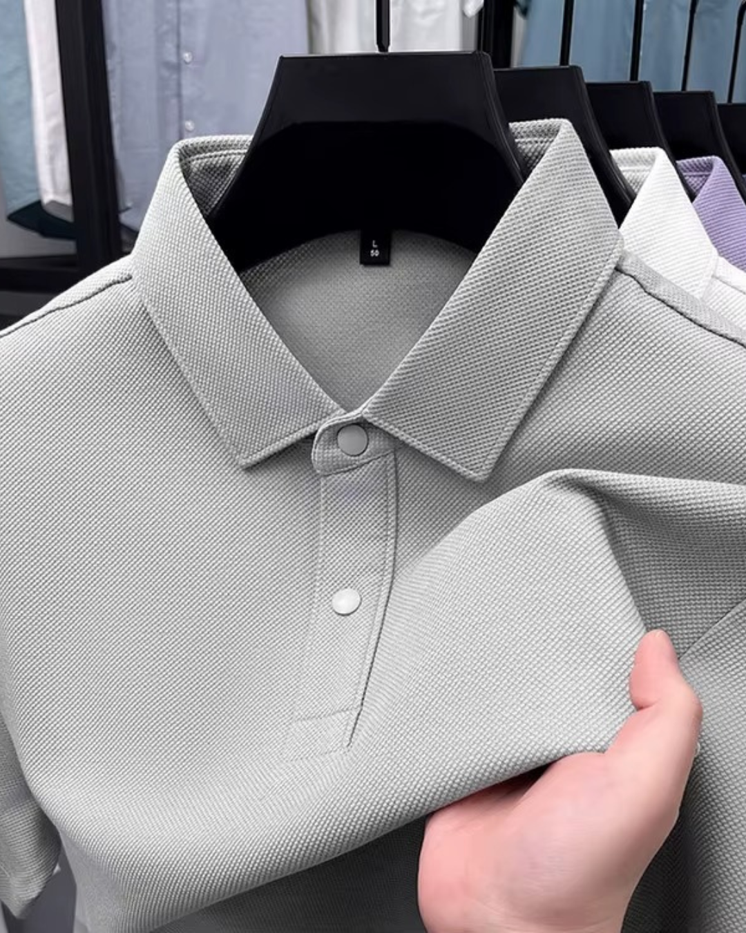 Polo de Algodão de Alta Qualidade (Premium Feel)