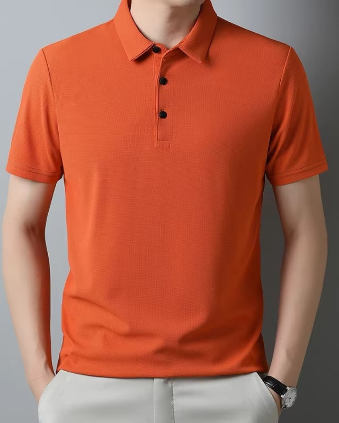 Polo Slim Fit Texturizada (Waffle)