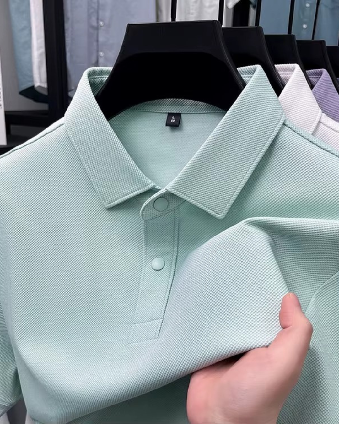 Polo de Algodão de Alta Qualidade (Premium Feel)