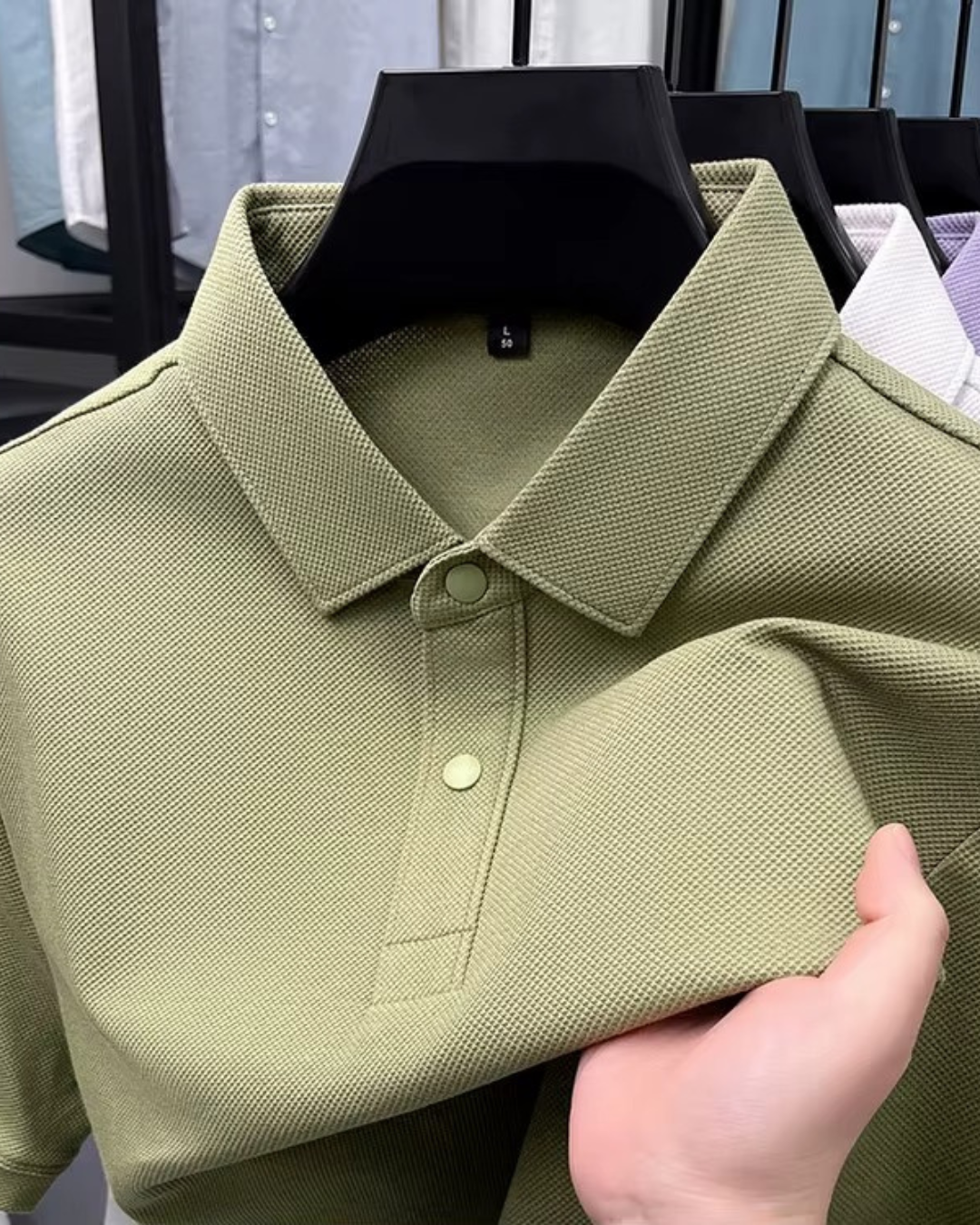 Polo de Algodão de Alta Qualidade (Premium Feel)